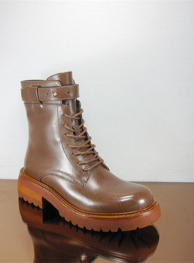 欧洲站欧货专柜正品玛莎贝21秋皮绑扣胎牛皮马丁靴332-12