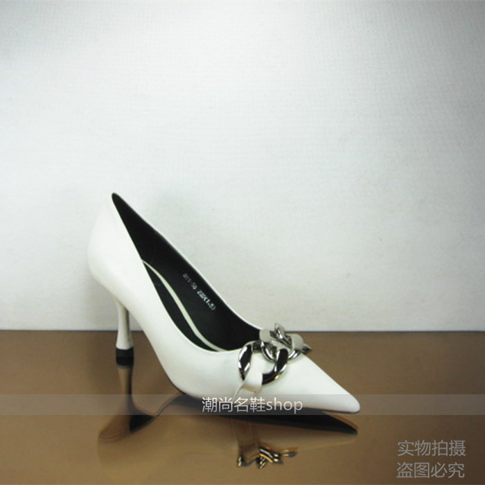 欧货欧洲站专柜正品玛莎贝尔20秋大链子胎牛皮单鞋901-56