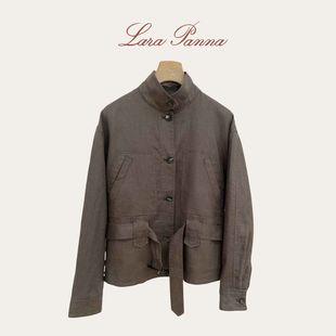 亚麻户外夹克长袖 Jaylon LP新款 Jacket 上衣收腰带腰带外套 Field