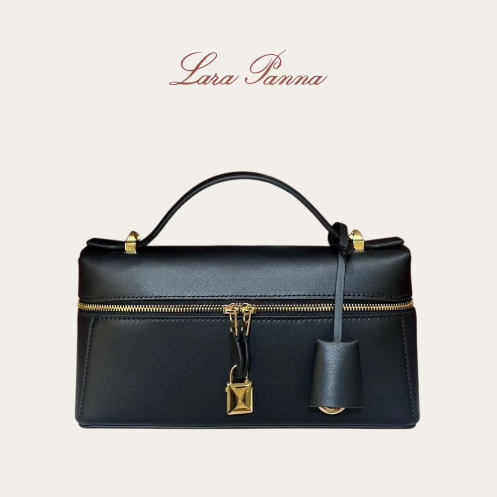 静奢LP同款黑色经典 L23 Extra Bag 盒子包手提包新款