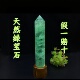 天然莹石柱水晶柱长形方形细长水晶柱绿色天然透明水晶居家摆件