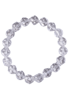 情侣天然白水晶时尚手链