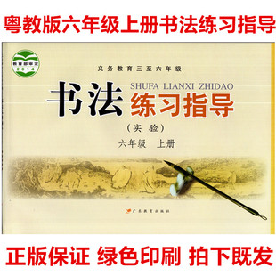 六6年级上册书法练习指导 粤教版 广东教育出版 包邮 社书法练习指导六年级上册教材课本教科书