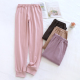 全棉家居裤 臻圆中厚睡裤 女纯棉秋冬休闲宽松收口舒适居家长裤