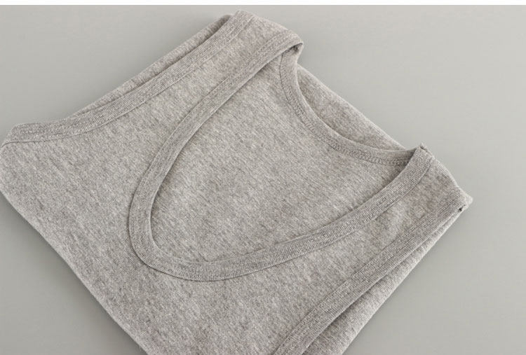 무료 배송 조끼 남성 순수 코튼 여름 느슨한 얇은 탄성 중년 및 노인 민소매 단색 흑백 회색 바닥 조끼