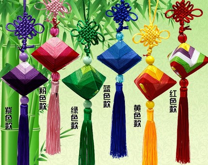 端午节儿童艾草粽子香包香囊DIY手工材料包缠线香袋学校公司礼品