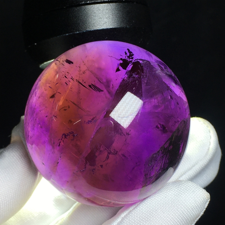 天然紫水晶球桌面擺件