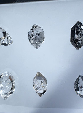 天然闪灵钻原石颗粒饰品吊坠