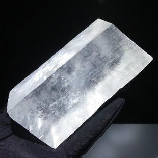 天然白方解石原石透石膏冰洲石矿石标本透明双折射矿物晶体扩香石