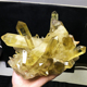 巴西天然黄水晶簇茶黄原石原矿手链消磁标本造景家居桌面装 饰摆件