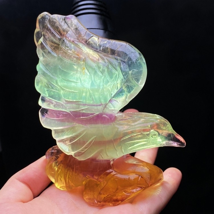 天然萤石各种雕刻件摆件