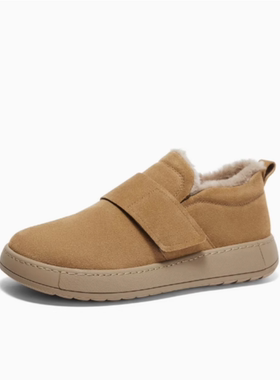 专柜正品森达2024冬款男毛毛鞋户外保暖雪地靴厚底休闲鞋1KJ01DM4