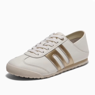 专柜正品百丽2025夏款女鞋跑道复古德训鞋两穿运动休闲鞋D5T1DBM5