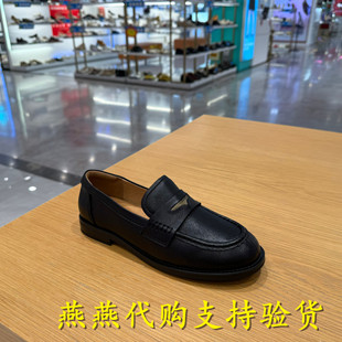 平底小皮鞋 专柜正品 海鸥一脚蹬乐福单鞋 女鞋 D9X1DCA5 百丽2025秋款