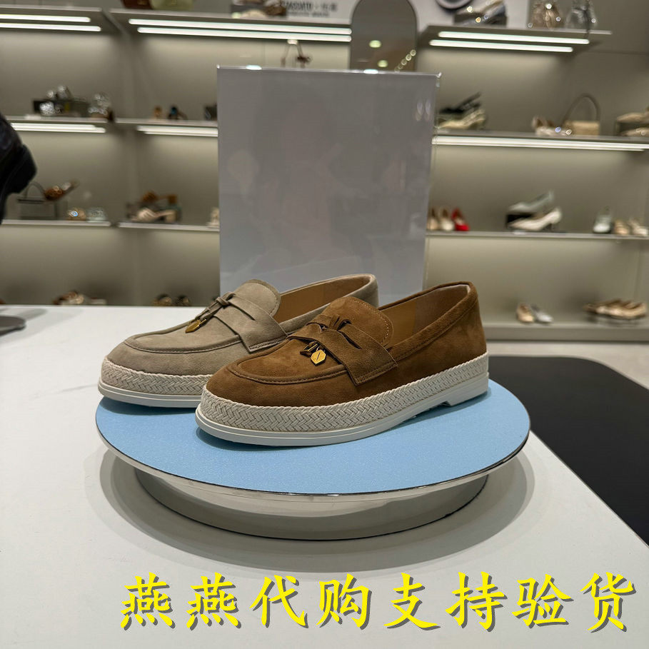 专柜正品思加图2026夏天女复古乐福鞋一脚蹬平底鞋单鞋EFR04AA6