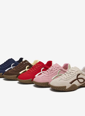 专柜正品他她2026春新款女鞋阿甘鞋休闲德训鞋平底运动鞋CLS01AM6