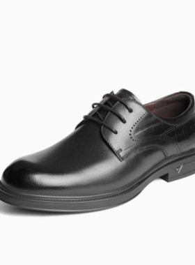 专柜正品百丽2025秋季新款男鞋正装商务真牛皮鞋通勤婚鞋8TR01CM5