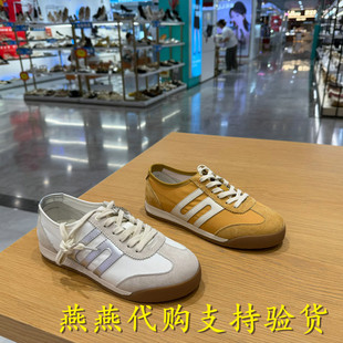复古运动休闲鞋 专柜正品 薄底跑道阿甘鞋 女鞋 D3W1DBM5 百丽2025夏款