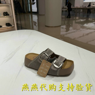 专柜正品宋祖儿同款百丽生巧吐司鞋女2026夏款可外穿拖鞋F5U1DBT6
