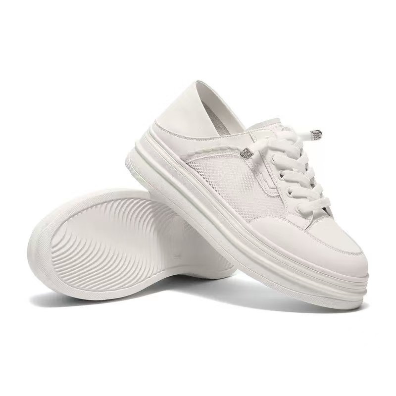 专柜正品森达透气小白鞋女2026夏款厚底网面一脚蹬休闲鞋XYR01BM6,女鞋,时尚休闲鞋,淘宝优惠券,粉丝福利购,淘宝优惠卷