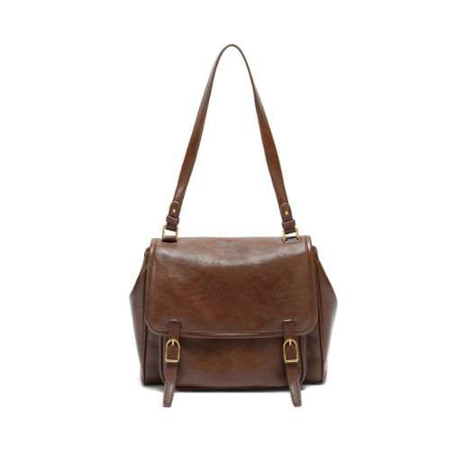 专柜正品百丽2026春新款女包时尚油蜡质感单肩斜挎腋下包F3106AX6