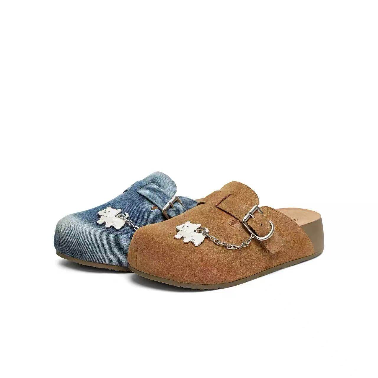 专柜正品天美意复古厚底勃肯鞋休闲女包头半拖鞋2026夏款CBD31BH6