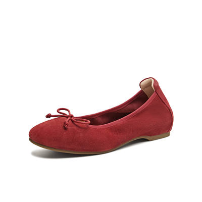 专柜正品天美意2026春季新款女鞋内增高软底芭蕾浅口单鞋BM541AQ6