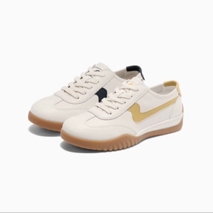 专柜正品森达2025夏季新款女鞋飞雁鞋德训鞋运动休闲板鞋4NR28BM5