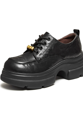 专柜正品他她2026春季新款女鞋时尚皮鞋休闲鞋百搭牛津鞋7OLA1AM6