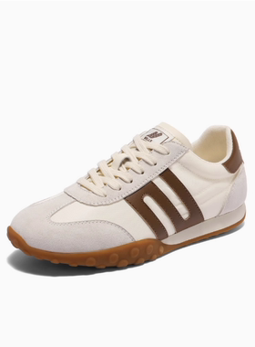 专柜正品百丽2025春季新款女鞋跑道复古德训鞋透气休闲鞋D5R1DBM5