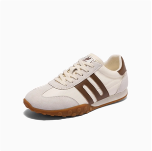 专柜正品百丽2025春季新款女鞋跑道复古德训鞋透气休闲鞋D5R1DBM5