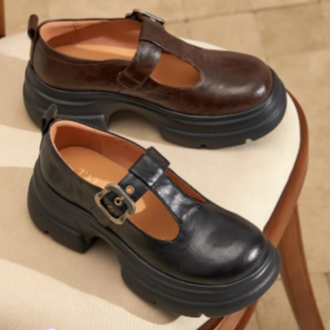 TATA/他她女鞋时尚百搭玛丽珍鞋