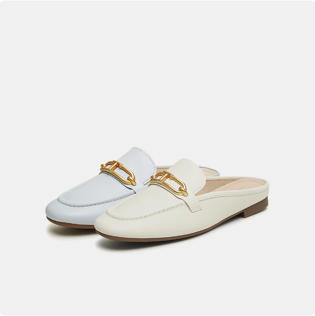 TATA/他她女鞋气质英伦穆勒鞋