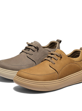 专柜正品森达2026春季新款男鞋复古时尚厚底舒适休闲皮鞋2DA01AM6