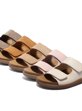 专柜正品森达2025夏季新款女鞋勃肯鞋舒适厚底休闲凉拖鞋4RN38BT5