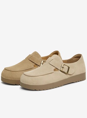 专柜正品他她2025春款女鞋复古休闲勃肯鞋真皮一脚蹬单鞋W9D04AM5