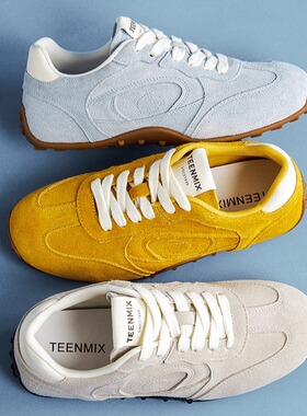 专柜正品天美意2025秋新款女鞋软底复古德训鞋休闲运动鞋KG121CM5