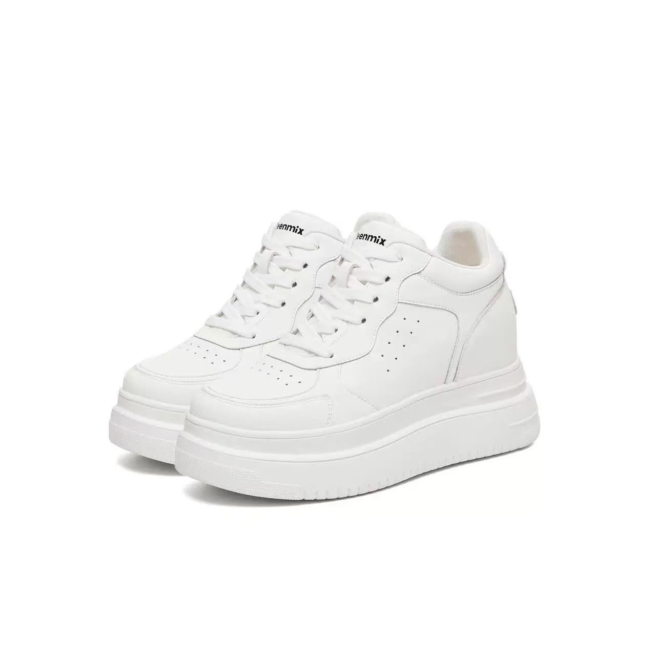 专柜正品天美意小个子厚底增高小白运动板鞋女2026春款BM441AM6,女鞋,休闲板鞋,淘宝优惠券,粉丝福利购,淘宝优惠卷