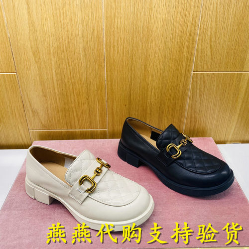 百丽休闲鞋搭扣乐福鞋女单鞋