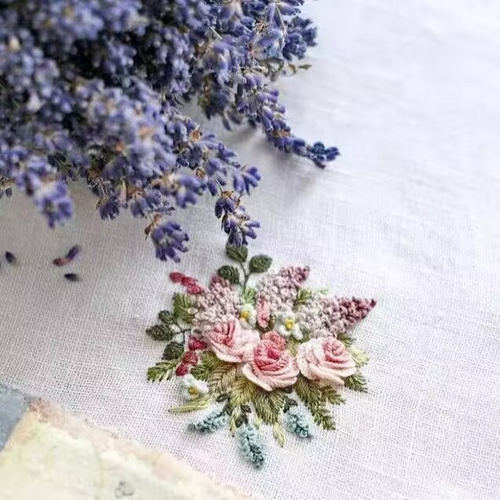 水溶性布料刺绣材料包法式立体