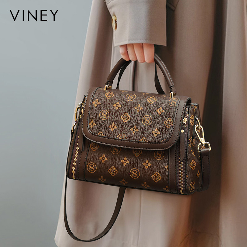 Viney手提包包2025新款轻奢女包斜挎包高级感大容量大气妈妈包
