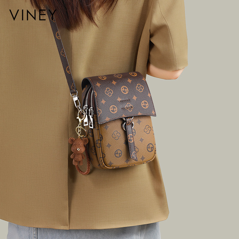 Viney手机包包女式2024新款斜挎包秋冬小挎包高级感迷你轻便女包
