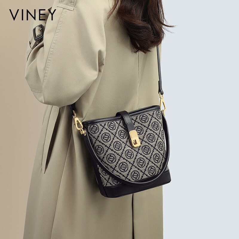 Viney水桶包包女包2025新款秋冬百搭单肩手提包大容量通勤斜挎包,箱包皮具/热销女包/男包,水桶包,淘宝优惠券,粉丝福利购,淘宝优惠卷