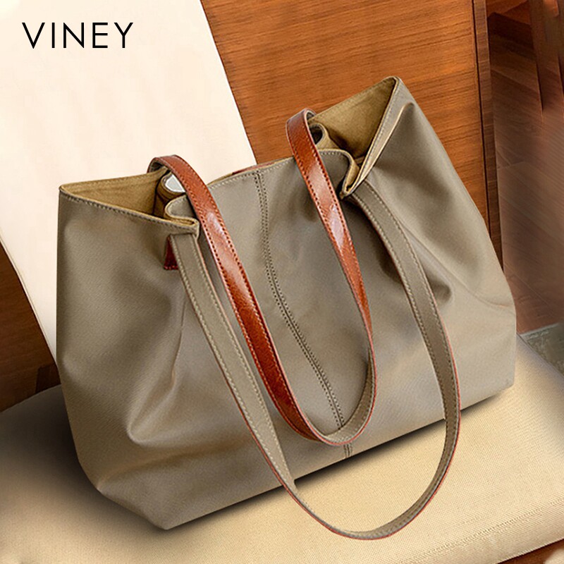 Viney包包女士2026新款女包托特包手提帆布单肩大包大容量通勤包