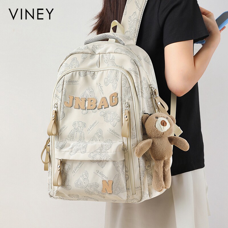Viney女包双肩包书包背包电脑包