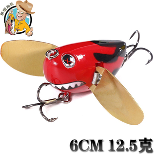 草根路亚饵水面系波趴坡爬拖拉机昆虫小蜜蜂硬饵加州鲈鱼BASS鳡鱼