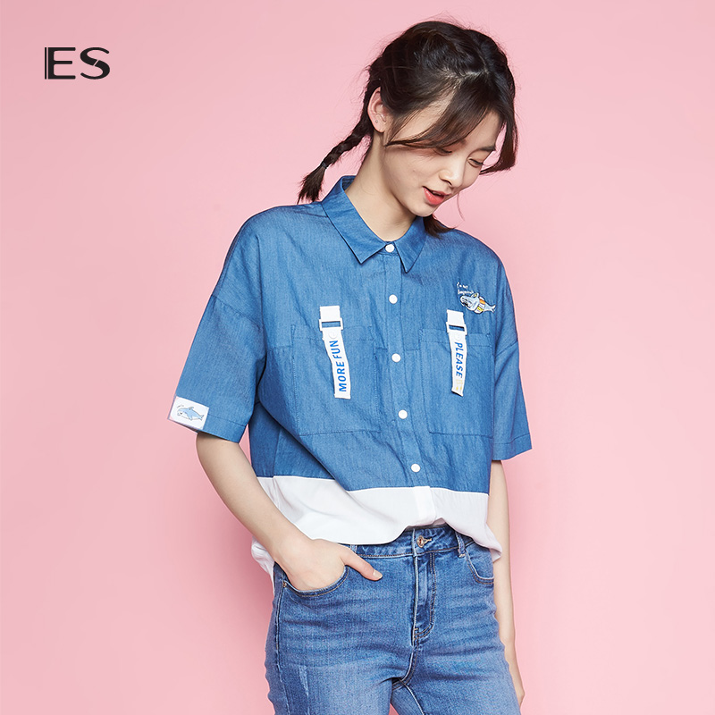 °¬¸ñES2018Ïᆵ´É«¿¨Í¨·Áì¿íËɶÌÐäÐÝÏгÄÉÀÅ®8E031408344