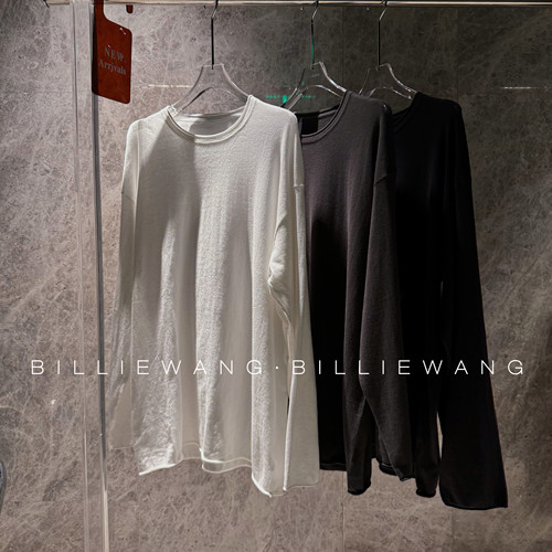 BW独立设计师高定系列｜极简棉纱线圆领宽松打底上衣