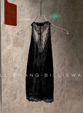 BW独立设计师高定系列｜浪漫美学｜性感蕾丝V领工字背心