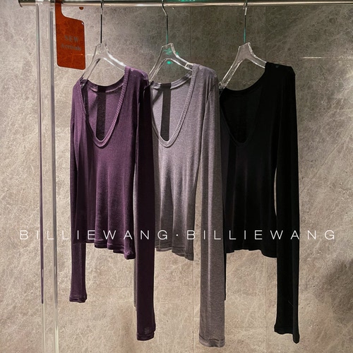 BW独立设计师高定系列｜深U多穿纯欲慵懒性感打底上衣